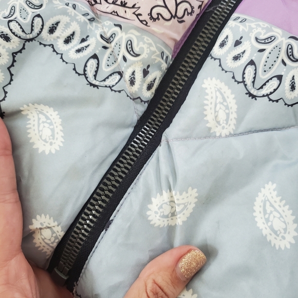 Zara Kids Multicolor Patchwork Puffer Jacket - Picture 7 of 10